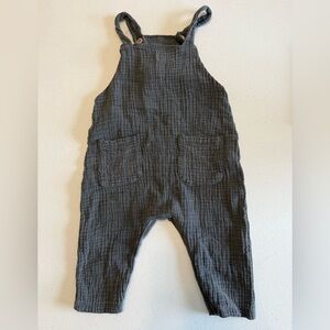 EUC Zara Baby Charcoal Overalls (gender neutral) 6-9 months